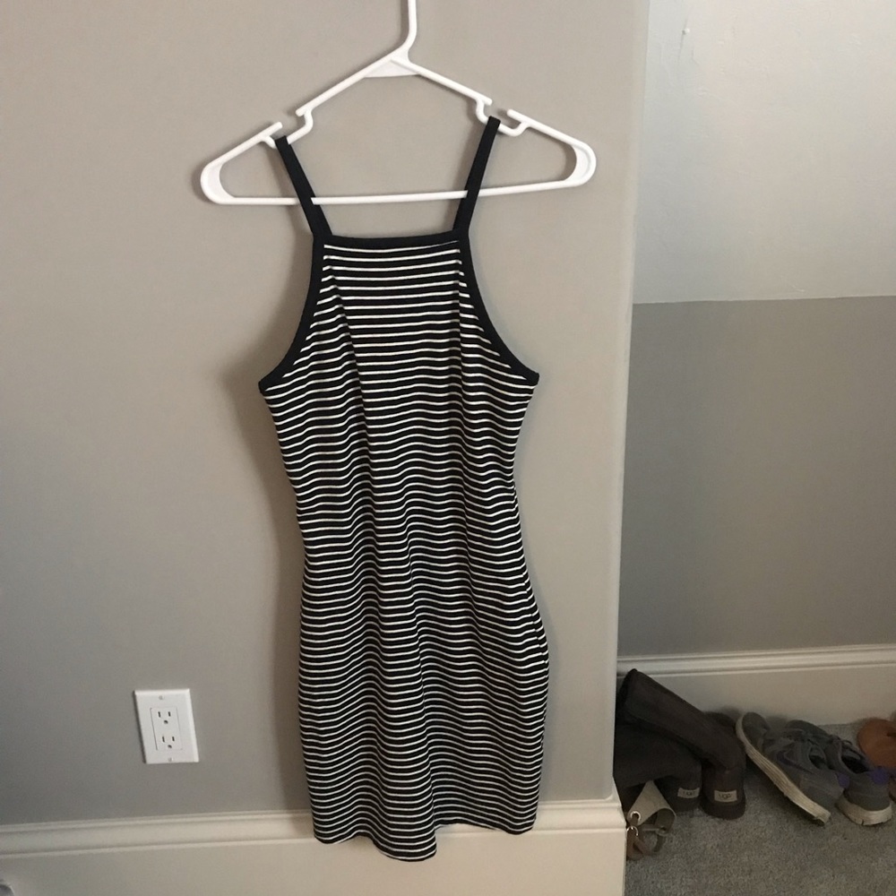Express Fitted Striped Dress